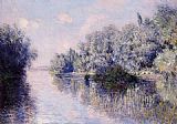 Giverny Canvas Paintings - The Seine near Giverny 1